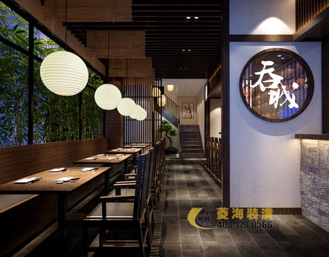 日本料理店走道設計裝修