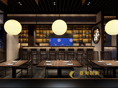 日本料理店吧臺設計裝修