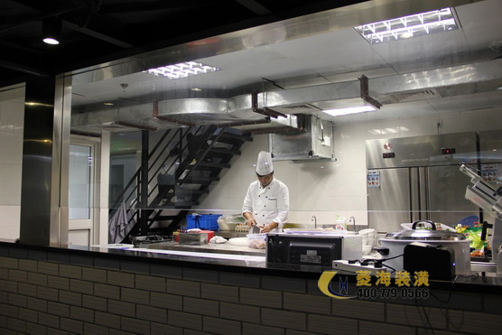 月上海棠火鍋店明廚設計