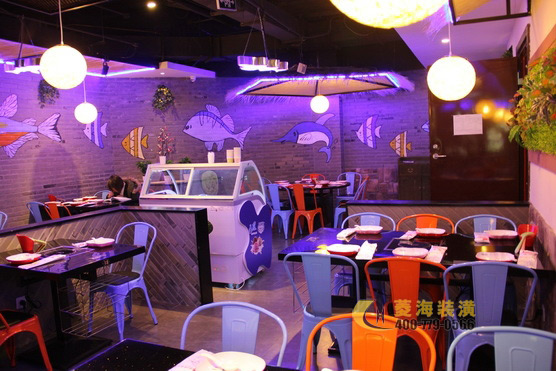 魚火鍋餐廳吊頂設計