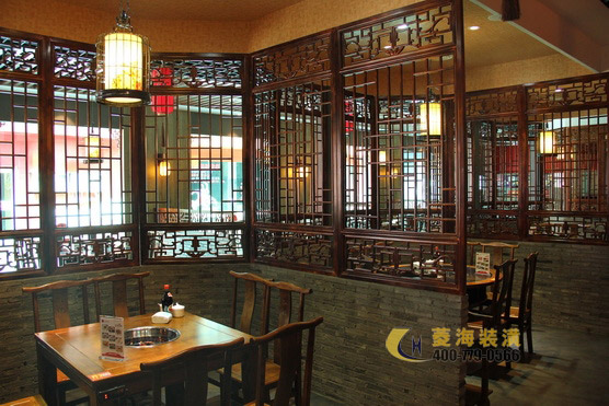 火鍋店隔斷設計